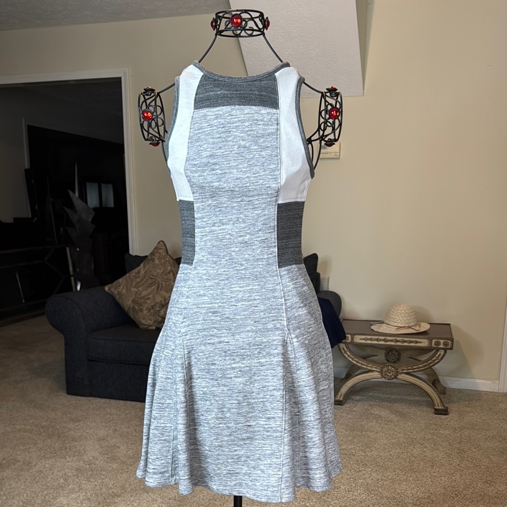 Stylish Gray and White Women's Dress